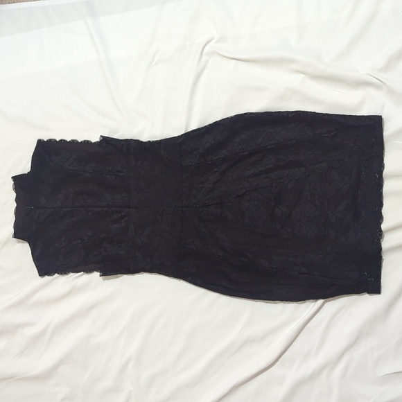 Guess Army Blanca Lace Choker Mini Dress, Color Black Size XS - Picture 3 of 15